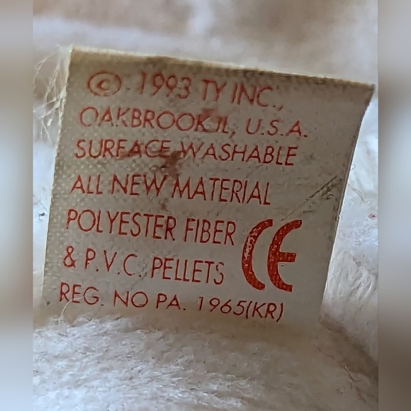 1993 Valentino Beanie Baby With Brown Nose - Picture 6 of 8